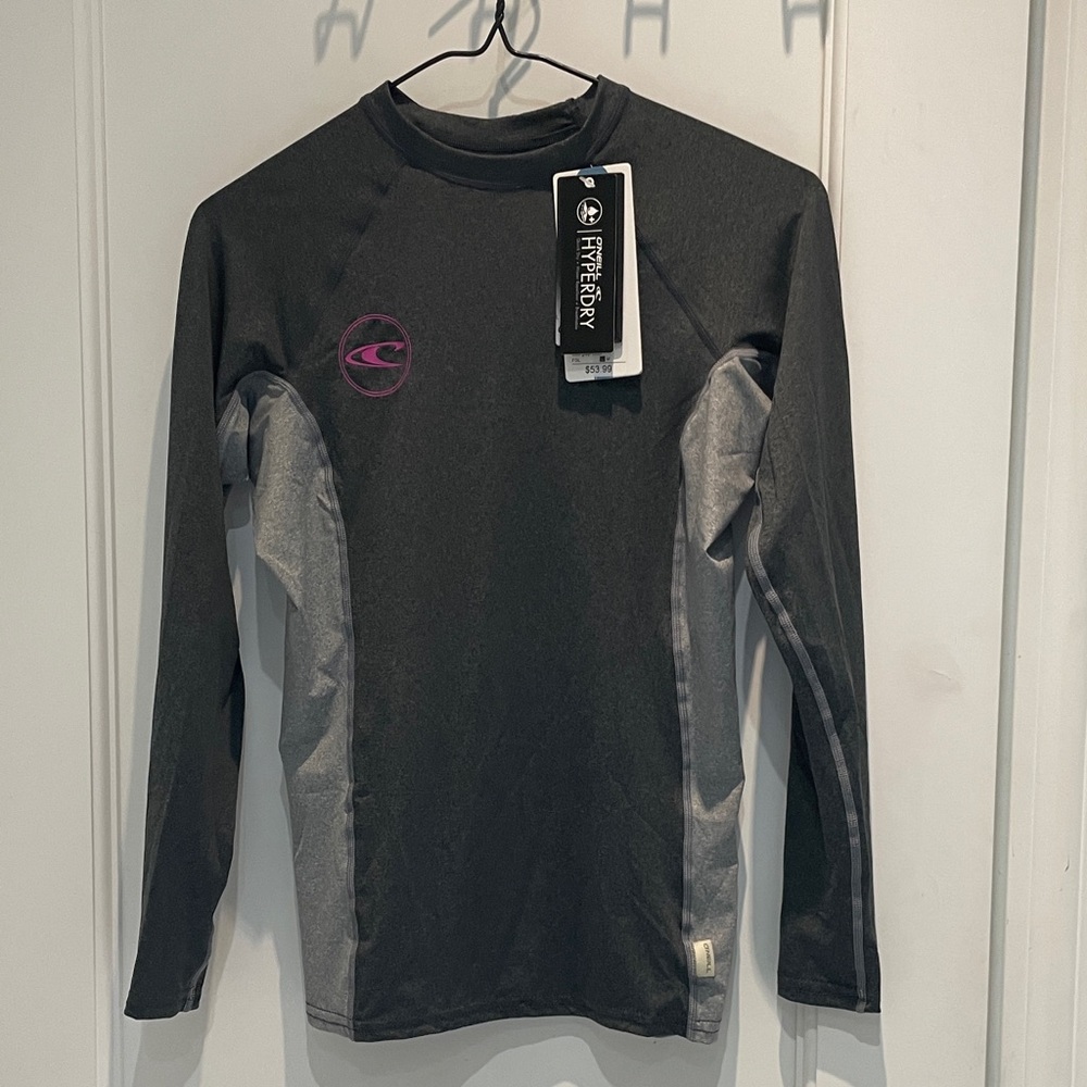 BNWT O'Neill Hyperdry Hybrid U.P.F. 50+ Gray Performance Fit Shirt 👵MT
